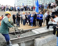 В Туве началось строительство трех детских садов