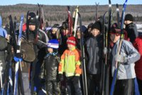 В Туве около одной тысячи человек приняли участие в гонках «Лыжня России-2012»