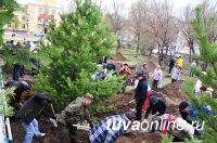 К 70-летию Победы главная площадь памяти в Туве пополнится 70 новыми деревьями