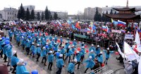 Более 2000 кызылчан поддержали "Крымскую весну" участием в митинге-концерте