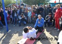 В центре Кызыла после реконструкции по программе «Городская среда» открылся «Молодежный парк» с Велодорожкой