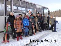 Любители лыжного спорта благодарят власти Кызыла за рейсовый автобус на станцию «Тайга»