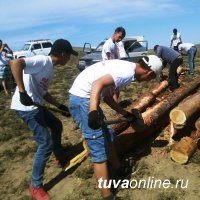 "Добрые Сердца Тувы" помогли семье-участнице губернаторского проекта «Кыштаг для молодой семьи»