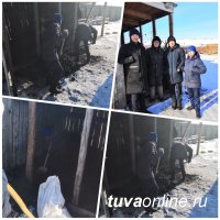 "Добрые сердца Тувы" помогли овюрскому ветерану перекидать уголь