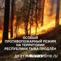 В Туве до 21 мая продлен особый противопожарный режим