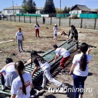 Добрые Сердца Тувы" помогли обустроить стадион в селе Бельдир-Арыг Тес-Хемского кожууна