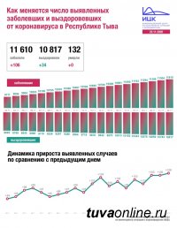 В России за прошедшие сутки зафиксирован 24 581 новый случай коронавируса, в Туве - 106 случаев