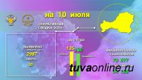 За 9 июля в Туве выявлено 135 новых случаев инфицирования Covid-19