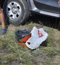 В Туве полиция остановила граждан, пытавшихся вывезти с озер Каък и Дус-Холь целебную грязь