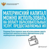 Теперь материнский капитал можно направить на оплату частного детского сада