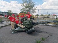 В соревнованиях юнармейцев на "Военном ралли" в Туве победила команда школьников п. Каа-Хем