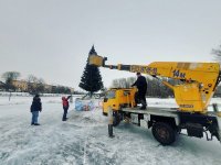 В Национальном парке Тувы убрали елку и предупредили о запрете выхода на лед