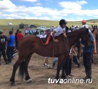 Восьмой раз в скачках на Наадыма на самой престижной дистанции в 30 км первенствовала лошадь Улуг-Хемского табунщика Байыра Доржу