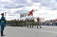 В Кызыле прошел праздничный парад в честь Великой Победы