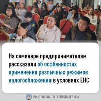 Предпринимателям Тувы разъяснили условия специальных налоговых режимов